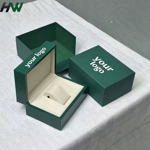 Luxury Premium <b>Magnetic</b> Close Cardboard Hard <b>Box</b> Custom Foil Stamping Logo Match Gift <b>Box</b> for Wrist Watch - Product Image 1