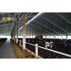 Capannone Agricolo Moderno in Acciaio Pesante con Struttura Saldata a Grande Campata <span class=keywords><strong>per</strong></span> Allevamento di Bovini, Capre e Ovini - Design Gratuito - Product Image 4