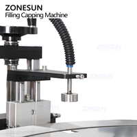 Machine de remplissage et de bouchage automatique rotative de bureau ZONESUN ZS-AFC12D pour sachets à bec verseur de lessive, jus et liquides
