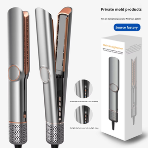 Secador y alisador <span class=keywords><strong>de</strong></span> <span class=keywords><strong>pelo</strong></span> <span class=keywords><strong>de</strong></span> alta velocidad, alisador <span class=keywords><strong>de</strong></span> iones negativos para peinado <span class=keywords><strong>de</strong></span> cabello seco y húmedo, <span class=keywords><strong>moldeador</strong></span> <span class=keywords><strong>de</strong></span> <span class=keywords><strong>aire</strong></span> 2 en 1 - Product Image 2