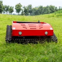 Robot Pemotong Rumput Otomatis dengan GPS & Remote Control Zero-Turn Kelas Industri 24V untuk Mesin Model HT-1000A