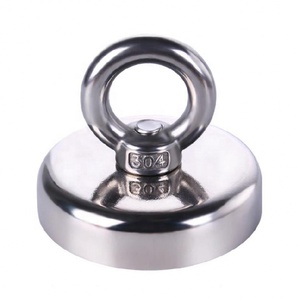Imán de neodimio redondo de doble cara <span class=keywords><strong>para</strong></span> Río o <span class=keywords><strong>pesca</strong></span>, con perno ocular, 1200lbs, fuerza de tracción, imanes de <span class=keywords><strong>pesca</strong></span> de neodimio - Product Image 3
