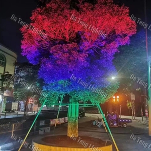 Projecteur paysager pour festivals, transformant les allées végétées et les espaces ouverts en spectacles nocturnes colorés et coordonnés - Product Image 2