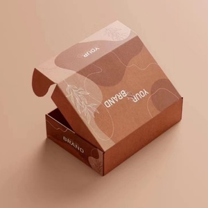 Boîte d'expédition de luxe de haute qualité recommandée, boîte cadeau en papier ondulé imprimé exquis - Product Image 3