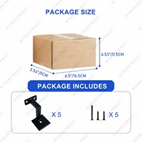Support de main courante carré robuste de 3 pouces pour escaliers domestiques ou de bureau, installation facile