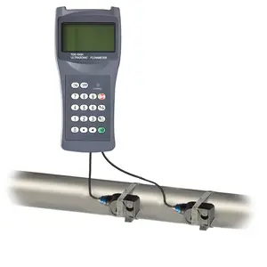 Medidor de flujo ultrasónico portátil, sensor de flujo ultrasónico líquido para agua de alta calidad