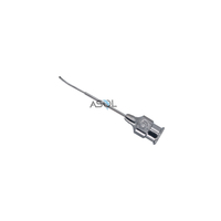 Cannule lacrymale 23G courbée, pointe de 10 mm, instrument chirurgical ophtalmique en acier inoxydable