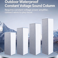 Altavoz de Columna para Exteriores IP66 Resistente al Agua de 70V/100V para Sistemas de Música Ambiental y Megafonía Comercial