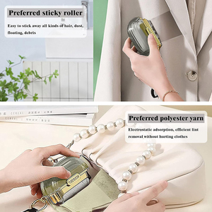 Portable Mini Travel <b>Lint</b> Remover <b>Brush</b> Double Side Fluff Remover for and Dog Hair Reusable for Furniture Couch Carpet - Product Image 6