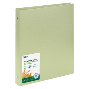 Classeur A4 à 3 anneaux en PP/PVC pour usage scolaire, en paille de blé, <span class=keywords><strong>cuir</strong></span> PU et carton, avec pinces métalliques, pour production en série personnalisée - Product Image 5