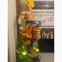 Figurine d'action grandeur nature en résine Super Saiyan Vegeta Goku en stock, collection Dragon-Ball Z, statue en résine, figurine de modèle d'anime