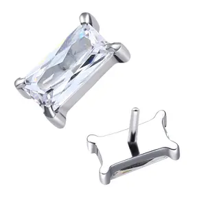 Eternal Metal ASTM F136 Titanium Threadless Tops High Quality Body Piercing Jewelry