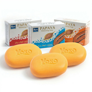 Y059 Yoko Papaya Whitening <b>Soap</b> 135g. Natural Papaya Extract Gentle Smoother, Clearer and More Radiant Complexion Regular Use - Product Image 1