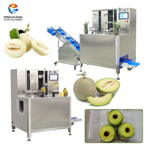 All-in-one Automatic Melon Peeling Machine Top Tail Cutting Coring and Splitting Machine for Cantaloupe and Muskmelon 200pcs/h - Product Image 1