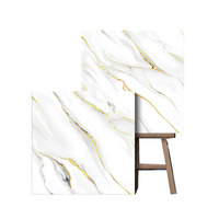 Vente flash : Carreaux de sol en céramique marbrée en porcelaine 60x60 pour usage intérieur, couleur Calacatta, Porcelanato 60x60