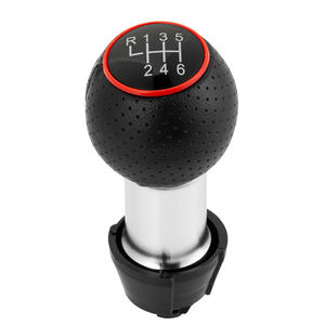 Poignée de levier de vitesse en cuir, 6 vitesses, pour véhicules Audi Volkswagen, conception ergonomique - Product Image 1