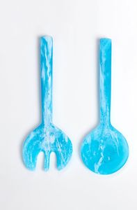 ช้อนสลัดเรซิ่นสไตล์โมเดิร์นและตะวันตก ลายวน สำหรับรับประทานอาหารค่ำในครอบครัวและตกแต่งบ้าน - Product Image 2