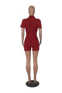 <span class=keywords><strong>Tuta</strong></span> Intera Elegante da Donna <span class=keywords><strong>con</strong></span> Maniche Corte e Pantaloni Corti, Personalizzabile, <span class=keywords><strong>con</strong></span> Bottoni - Product Image 3