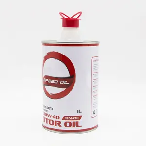 Hot Sale Engine Oil Metal Packaging 1L Round Empty Motorcycle Oil Metal Tin Can