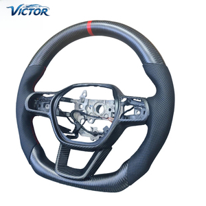 พวงมาลัยคาร์บอนไฟเบอร์สำหรับตกแต่งภายในรถยนต์ สำหรับ Honda CRV HR-V, <span class=keywords><strong>Civic</strong></span> รุ่นที่ 11 Type R FL5 <span class=keywords><strong>SI</strong></span>, Acura Integra Sport Upgrade - Product Image 3