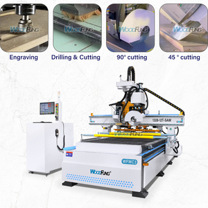 Wfmc3 CNC Router với đa góc Saw, 12t ATC công cụ thay đổi, đồ nội thất Bảng điều chỉnh chế biến máy cắt - Product Image 5