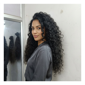 Extensions de cheveux humains 100% naturels, bouclés noirs - Product Image 5