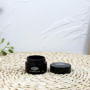 1oz 1g 3.5g 7g 14g <b>Glass</b> Jars Childproof <b>Container</b> with Black CR <b>Lids</b> - Product Image 6