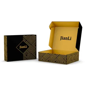 Prezzo competitivo scatola Mini Mailer candela marrone con marchio nero piccola opaca con inserto per prodotti per capelli