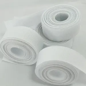 Pure Cotton Bleached Plain Woven Webbing Tape For Bags Shoulder Straps