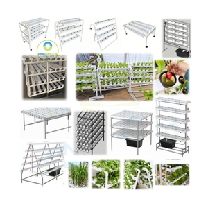 Một loại hệ thống thủy canh dọc hydroponics thiết lập PVC nft Farming Multilayer phát triển giá cho nhà kính dâu tây lettuces - Product Image 6