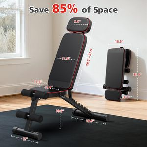Hot-Selling Foldable Home Fitness Bench Multi-Functional Adjustable Dumbbell Bench <b>Press</b> Sit-Up for Cross-Border Weight-Bearing - Product Image 2