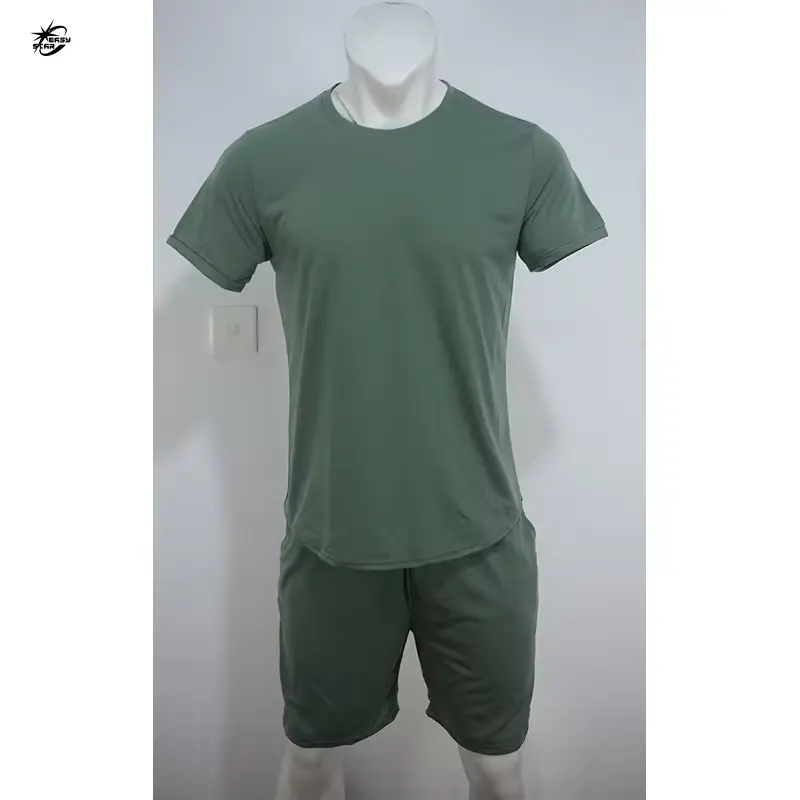 Custom Summer Sportswear Tracksuit T-shirt & Shorts Set For Men Running Custom Men Short Sets Jogging Suit
