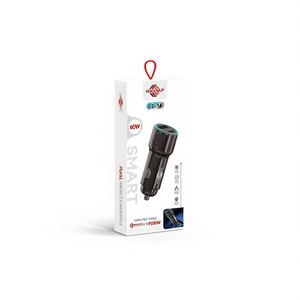 Caricabatterie per auto Wisdomup CC-16 60W a doppia porta USB Type C PD30W con ricarica rapida per uso veicolare - Product Image 1