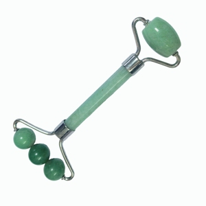 อุปกรณ์นวดหน้าหินอะเวนเจอรีนสีเขียวแบบใหม่ล่าสุด ลูกกลิ้งหน้า 3 ลูก - Product Image 4