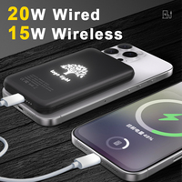 Batería Externa Ultra Delgada de 5000 mAh con 2 Puertos USB y Logo Luminoso Personalizado, Regalo Promocional de Proveedor de Oro de Alibaba, Nuevos Productos