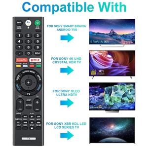 Reemplazo del control remoto para <span class=keywords><strong>televisor</strong></span> <span class=keywords><strong>Sony</strong></span> <span class=keywords><strong>Bravia</strong></span> con control por voz, para <span class=keywords><strong>Sony</strong></span> RMF-TX300U, RMF-TX310U 4K Smart HDTV - Product Image 4