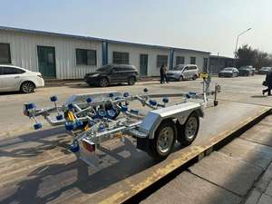 <span class=keywords><strong>Remorque</strong></span> marine à double essieu de 7,1 m, robuste, pour le transport de bateaux, certifiée CE, haute stabilité - Product Image 2