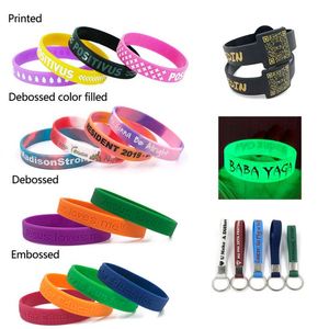 Pulsera Deportiva de Silicona Resistente de Alta Calidad con Logotipo Personalizado en Relieve, Unisex - Product Image 1