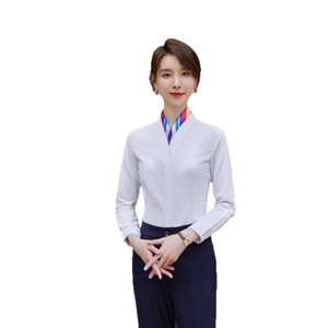 Flight Attendant Uniform Set White Shirt Long Sleeve For Interview Airline Workwear Fall 2025 Southeast Asia - Product Image 5