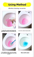 Nettoyant WC liquide jetable écologique pour cuvettes de toilettes, élimine efficacement les taches tenaces, le tartre urinaire et le calcaire