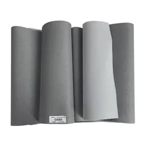 Best Supplier Battery Powered PVC Coated Polyester Sunscreen Screen Mesh Roller Blinds Windows Fabric For Roller Fireproof