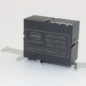 Single relay with 60A and double coil DC12V for DIN RAIL KWH meter