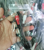 Cable de Audio Estéreo en Y con Conector AUX de 3.5mm a 2 Conectores RCA Macho, 1m/3.5mm, 1.5m/5ft, Compatible con Pedidos Personalizados
