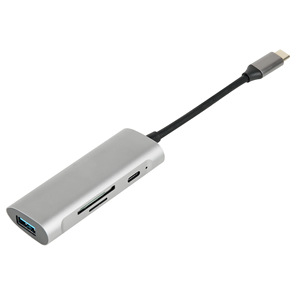 ฮับ USB C ยี่ห้อ Xinqiyi 4 in 1 อะแดปเตอร์ Type C เป็น USB 3.0 3.1 พร้อมช่องอ่านการ์ด SD TF สำหรับ MacBook - Product Image 2