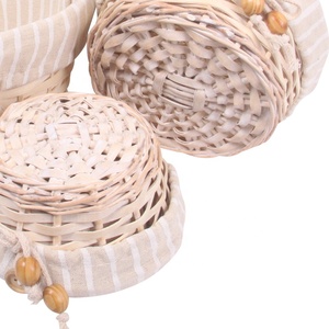 Pane di salice naturale fatto a mano e vassoio di frutta leggero uso quotidiano multiuso cesto di <span class=keywords><strong>legno</strong></span> confezionato in cartoni - Product Image 3