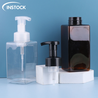 Botol Plastik PET 500ml Hijau Tua dengan Pompa Tekan untuk Kemasan Kosmetik, Dispenser Sabun Cuci Tangan, Botol Cairan Alkohol Busa