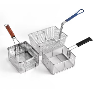 Hoge Kwaliteit Friteuse Mand Custom Snelle Olie Drainage Commerciële Kwaliteit Professionele Fabrikant Zware Hoge Kwaliteit Friteuse Manden - Product Image 1