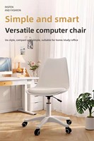 Vente en gros de chaise de salle à manger en plastique PP et coussin au design moderne pour l'extérieur chaise de bureau à domicile pivotante à hauteur réglable