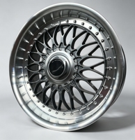 Jantes en alliage style JDM rétro pour voitures anciennes, 17-18 pouces, 8J-9J, argent, ML Deep Lip, compatibles avec les nouvelles Audi haute performance