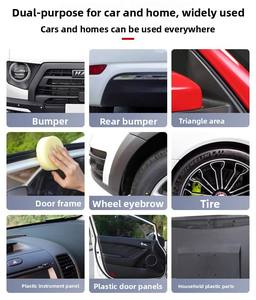 कार इंटीरियर प्लास्टिक के हिस्सों क्रिस्टल प्लेटिंग रिफर्बिशमेंट एजेंट डैशबोर्ड उम्र बढ़ने वाली सफेदी मरम्मत - Product Image 5